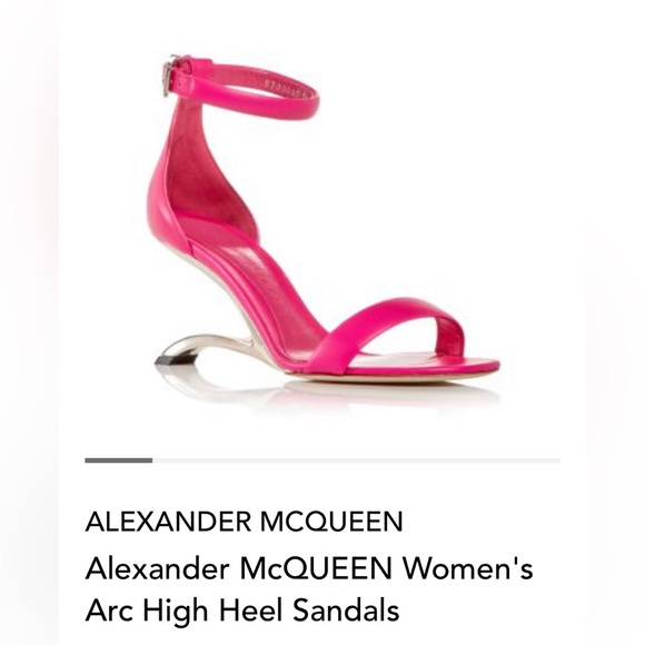 Alexander McQueen Shoes - Alexander McQueen Women’s Arc High Heel Sandals. Pink. Size:7. NWB.